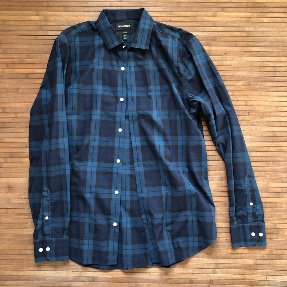 Bonobos Button Down Size Large (Long) Tailored - image 4